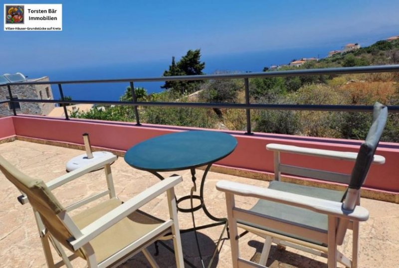 Kefalas, Apokoronas Kreta, Kefalas, freistehende Villa mit priv. Pool und Meerblick und sep. Studio Haus kaufen